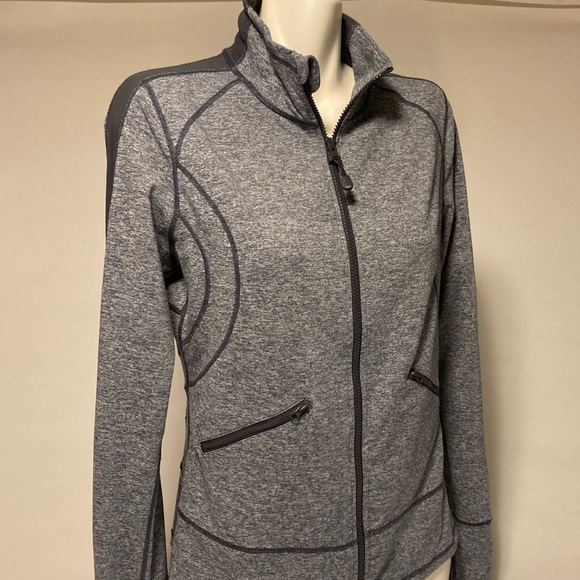 Zella Grey Full Zipper Jacket size L - Picture 5 of 12